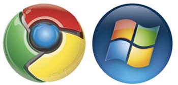 Chrome and Vista Logos