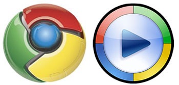 Chrome and Windows Media Player Logos